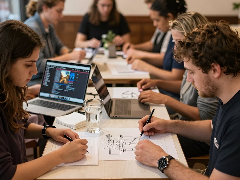 Уютный интерьер итальянского ресторана Vivace с теплым освещением для романтического свидания при свечах